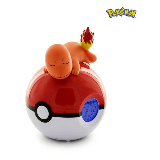 Pokémon despertador con luz Pokeball Charmander 18 cm
