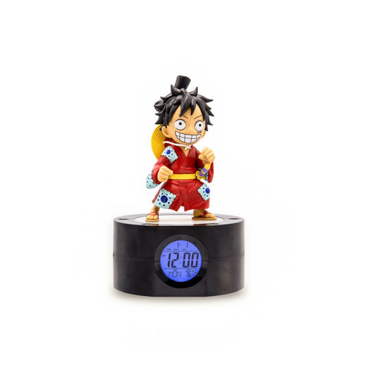 One Piece despertador con luz Ruffy 18 cm