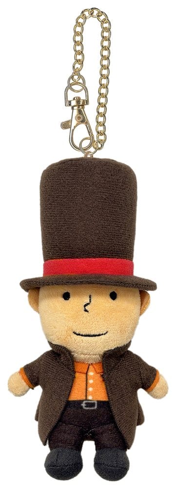 El profesor Layton y el Nuevo Mundo a vapor Llavero de Peluche Metálico 16 cm