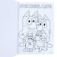 Bluey Libro de colorear A4 & Set de Pegatinas