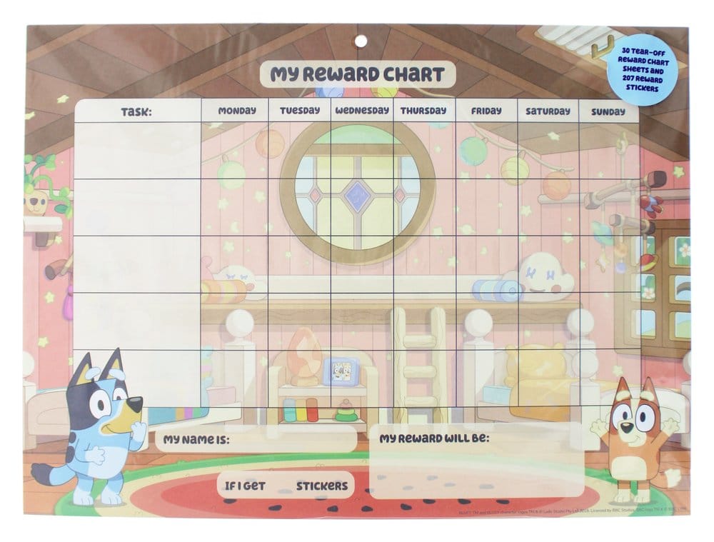 Bluey Set de Tabla de recompensas