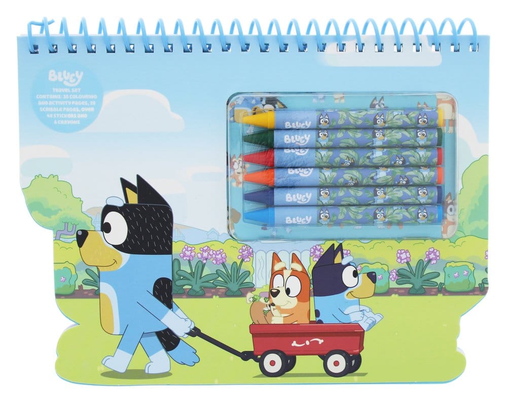 Bluey Set de Colorear de Viaje