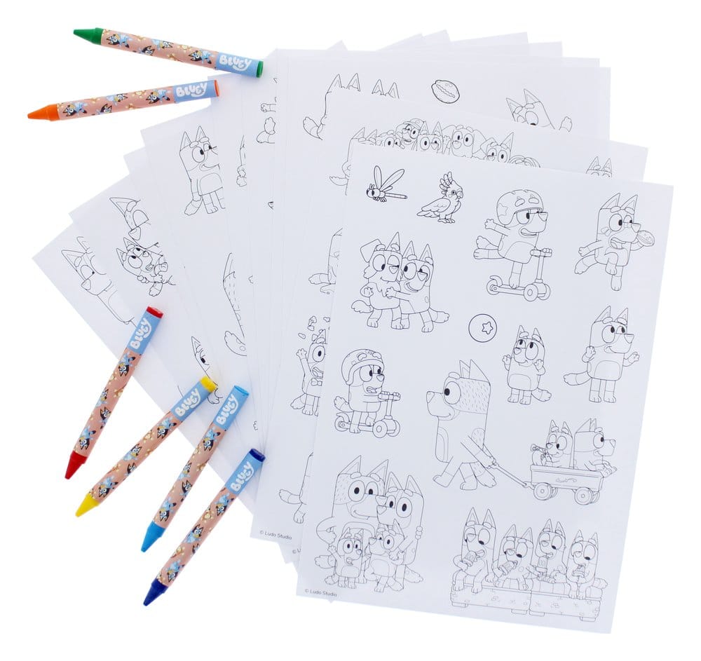 Bluey Set de Colorear con Pegatinas