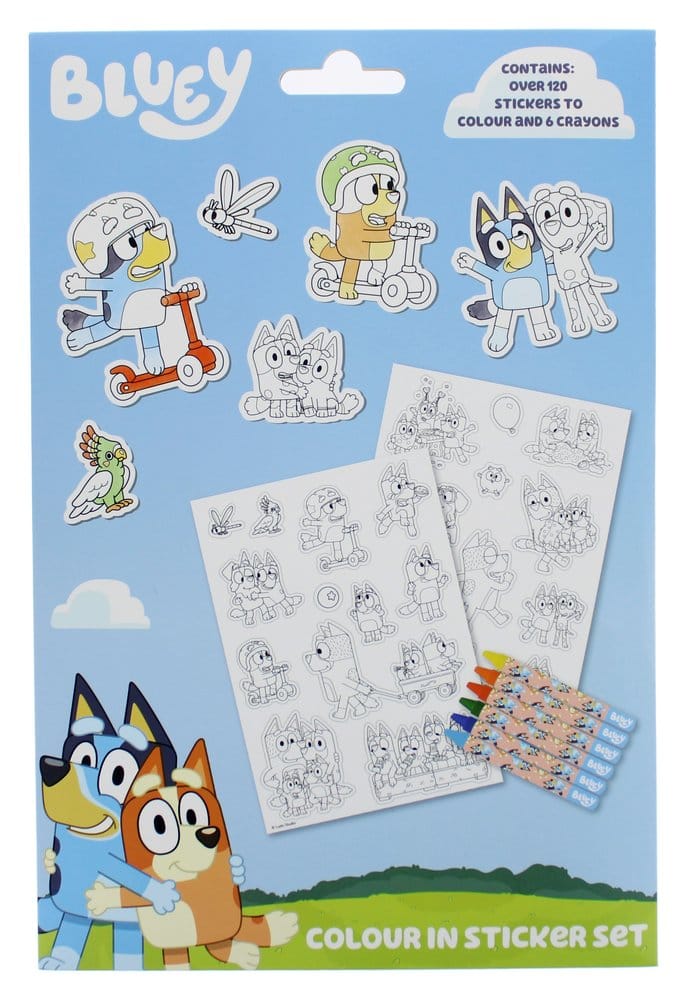 Bluey Set de Colorear con Pegatinas