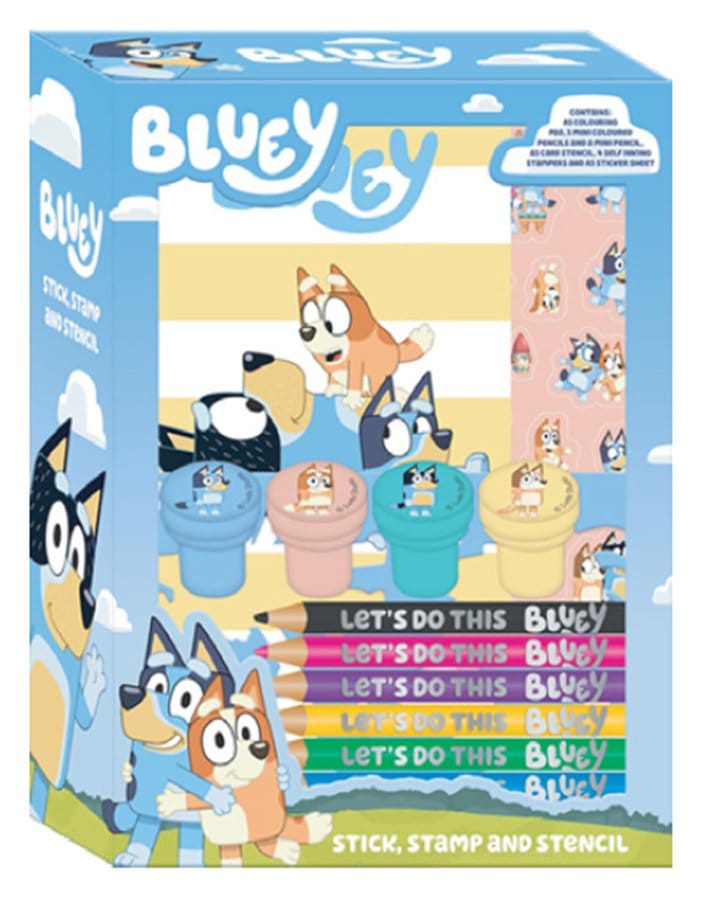 Bluey Set de colorear creativo de 14 piezas