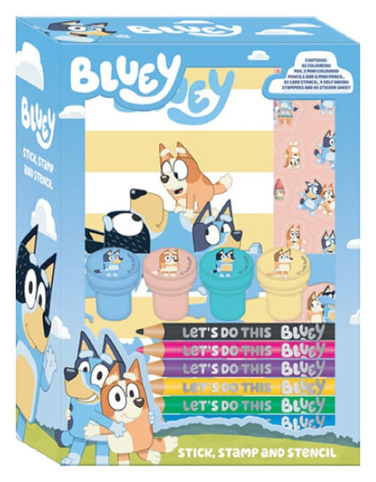 Bluey Set de colorear creativo de 14 piezas