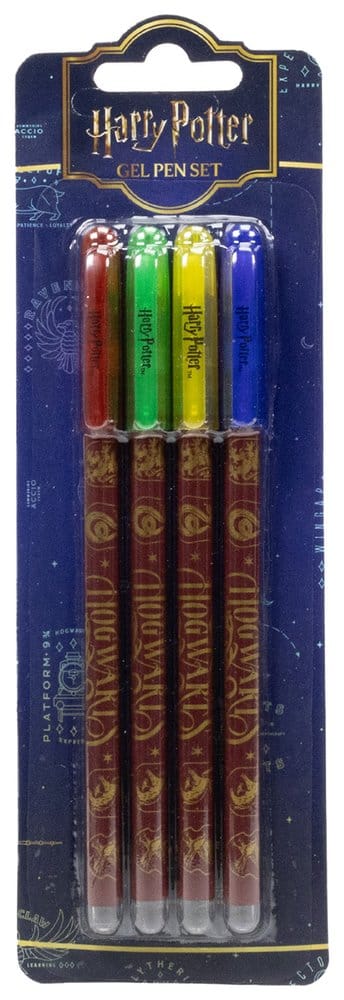 Harry Potter Pack de 4 Bolígrafos de gel Magical Locations