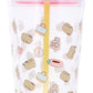 Pusheen Vaso con Paja 700 ml