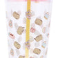 Pusheen Vaso con Paja 700 ml