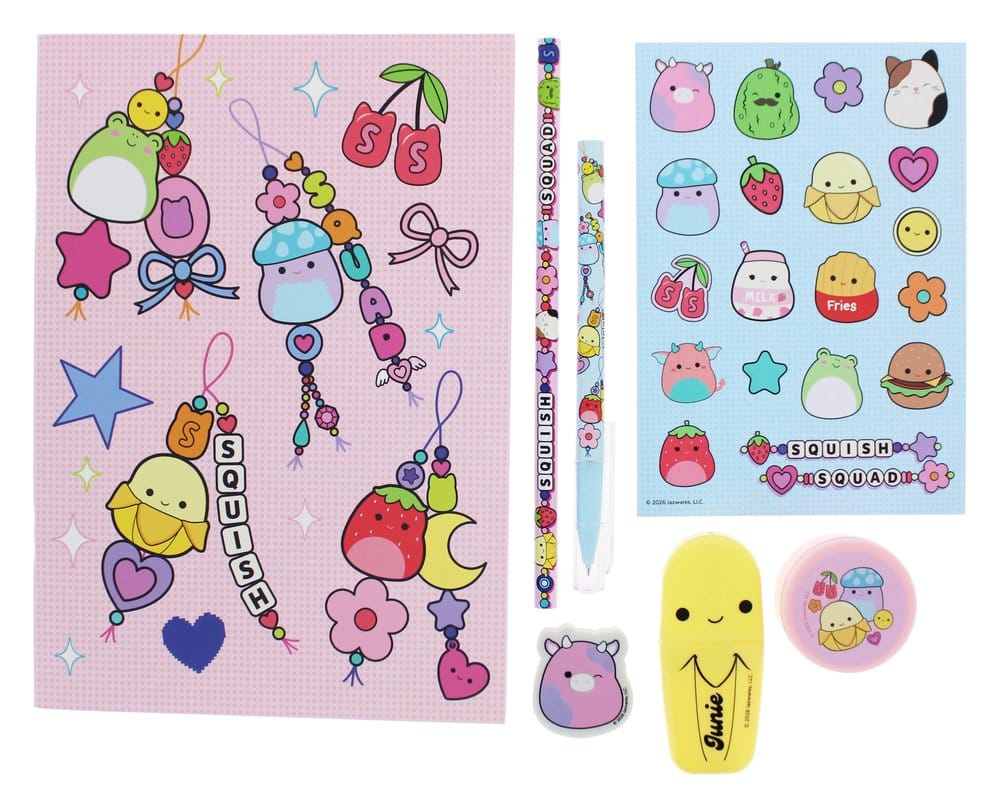 Squishmallows Juego Para Escribir Squish Squad 7 piezas