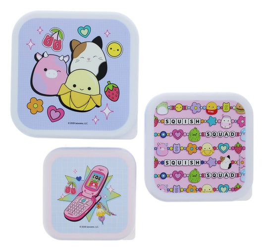 Squishmallows Fiambreras Paquete de 3