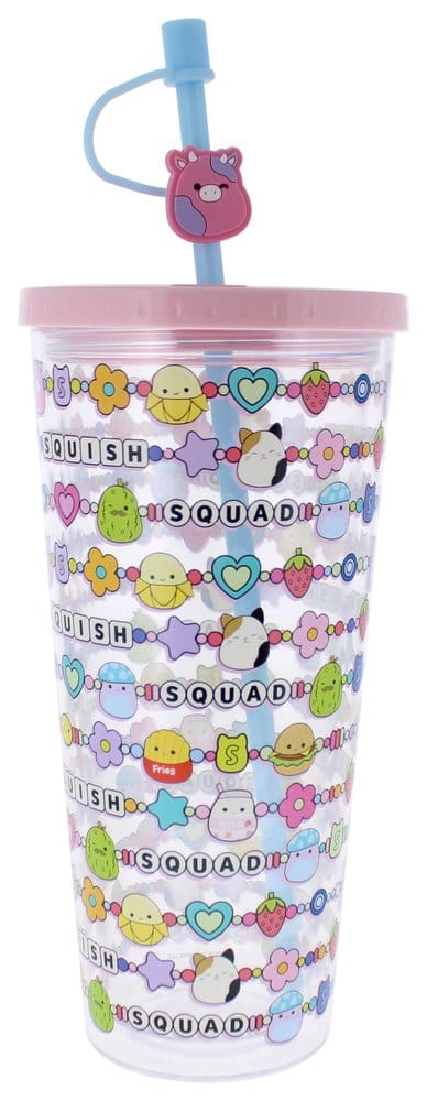 Squishmallows Vaso con Paja Squish Squad 700 ml