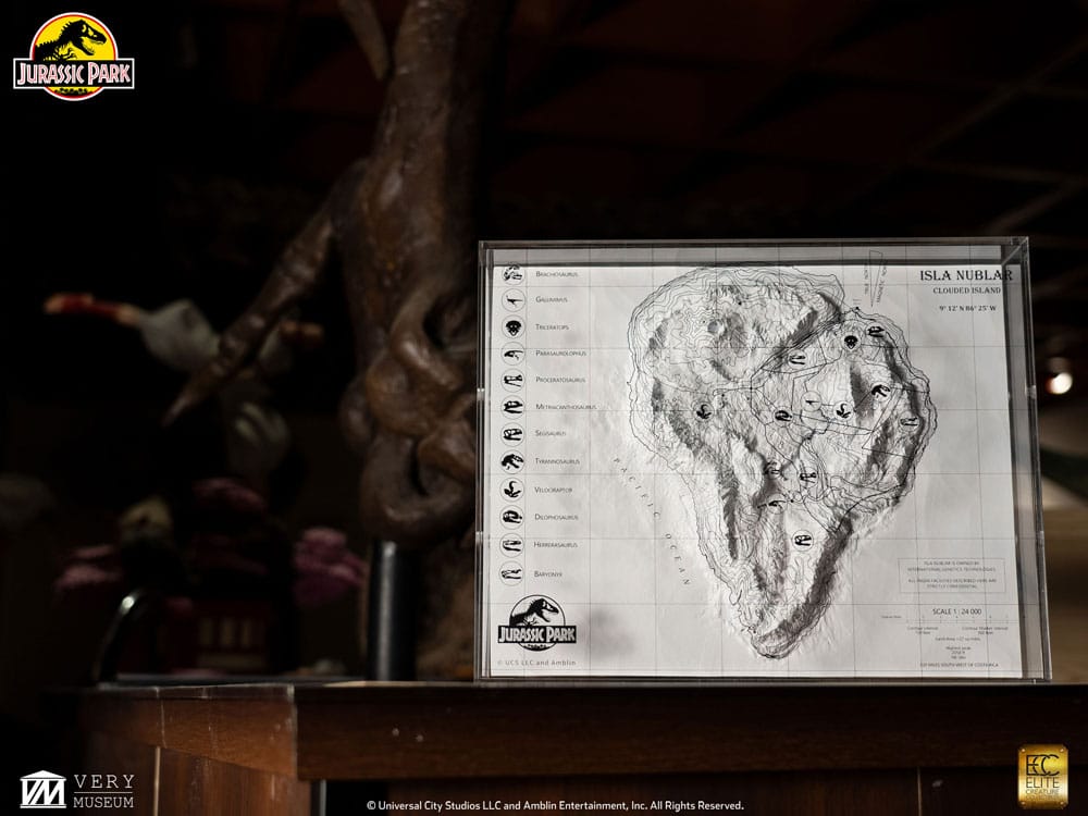 Jurassic Park Mapa topográfico Isla Nublar - Z POP Toys