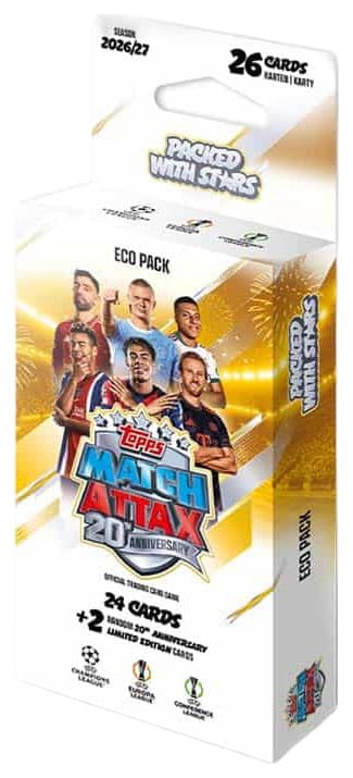 UEFA Club Competition Match Attax 2026/27 Cartas Coleccionables Eco Pack