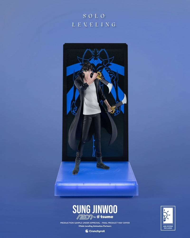 Solo Leveling Figura Neon 1/9 Sung Jinwoo 20 cm