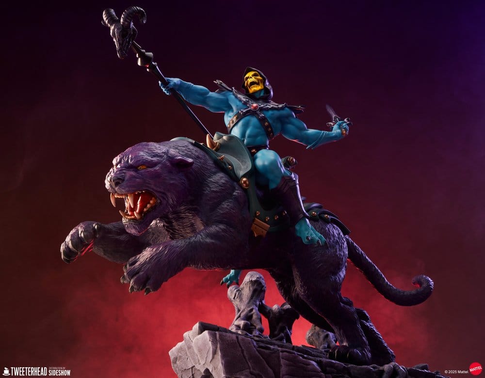 Masters of the Universe 1/4 Estatua Skeletor & Panthor 81 cm