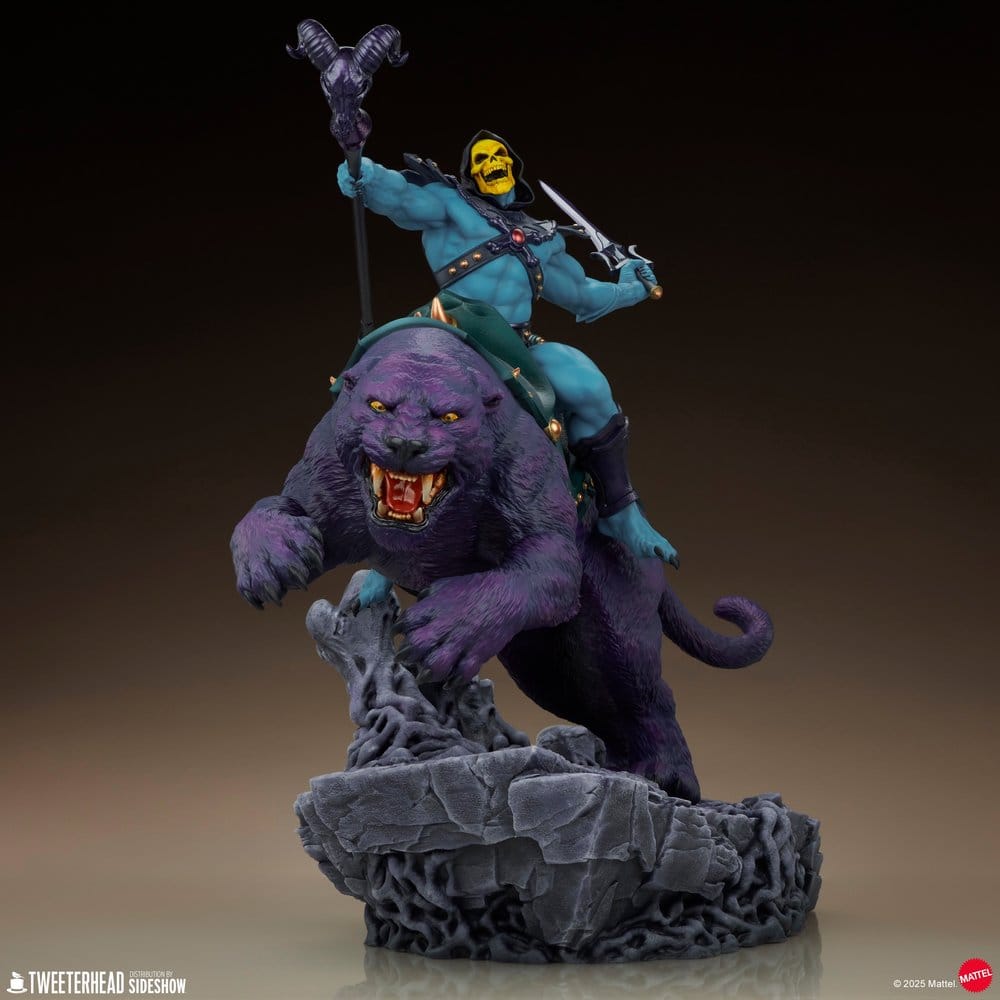 Masters of the Universe 1/4 Estatua Skeletor & Panthor 81 cm