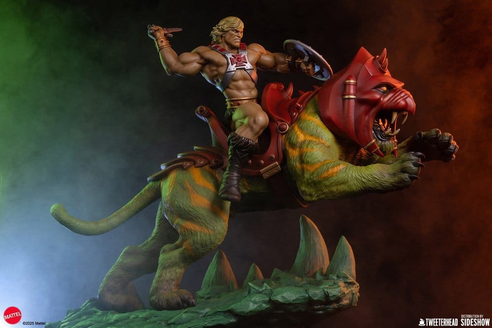Masters of the Universe 1/4 Estatua He-Man & Battle Cat 76 cm