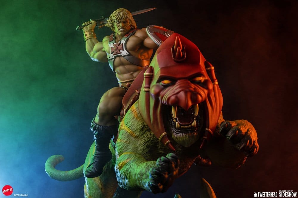 Masters of the Universe 1/4 Estatua He-Man & Battle Cat 76 cm