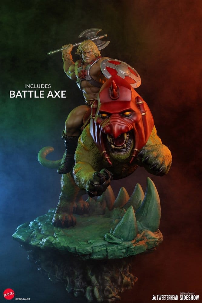 Masters of the Universe 1/4 Estatua He-Man & Battle Cat 76 cm
