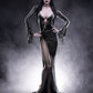 Elvira: Mistress of the Dark Estatua 1/4 Elvira (Black Glitter Dress) 48 cm - Z POP Toys