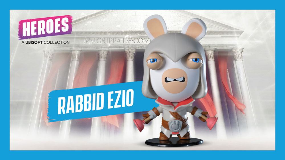 Assassin's Creed / Raving Rabbid Ubisoft Heroes Collection Figura Chibi Rabbid Ezio 10 cm