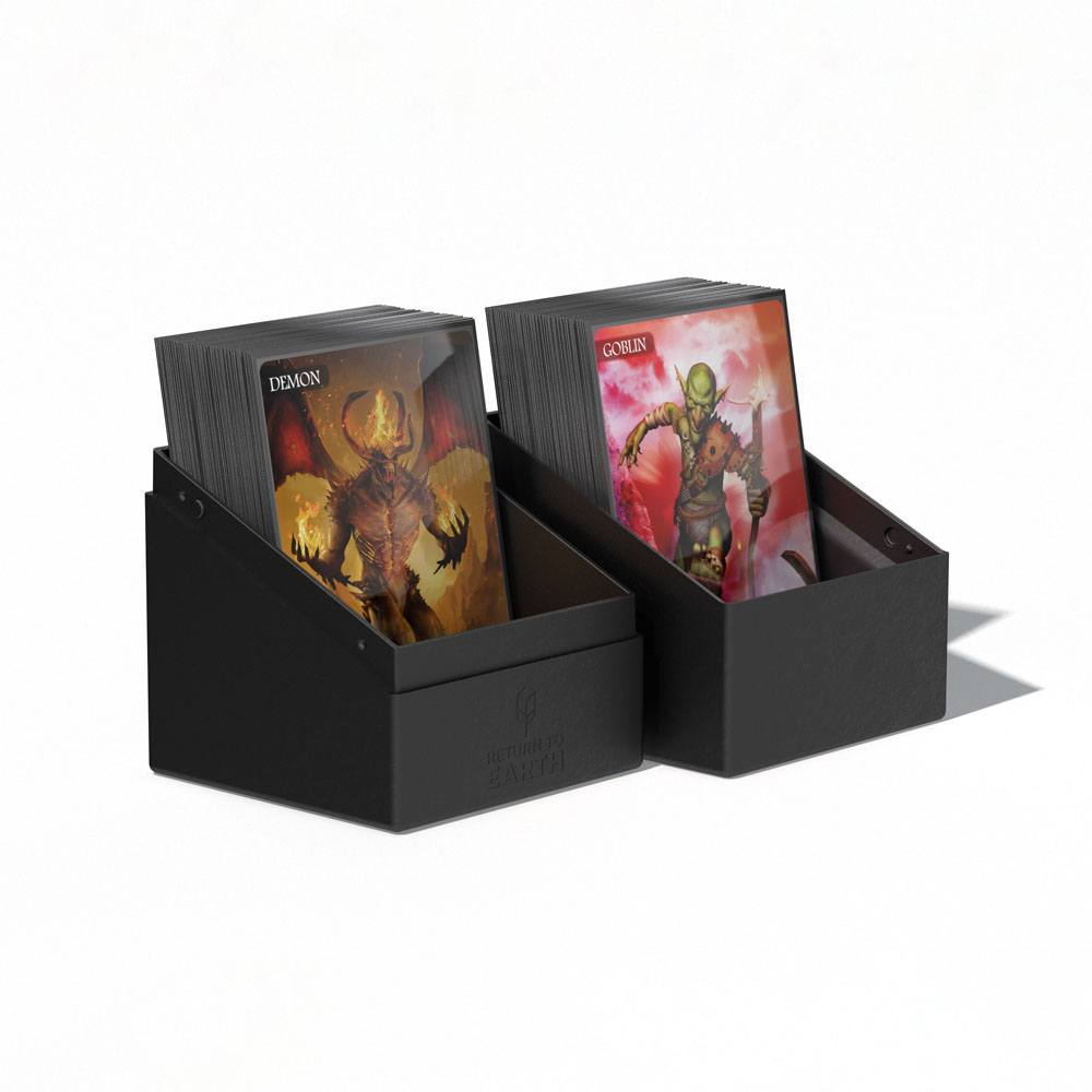 Ultimate Guard Return To Earth Boulder Deck Case 100+ Tamaño Estándar Negro