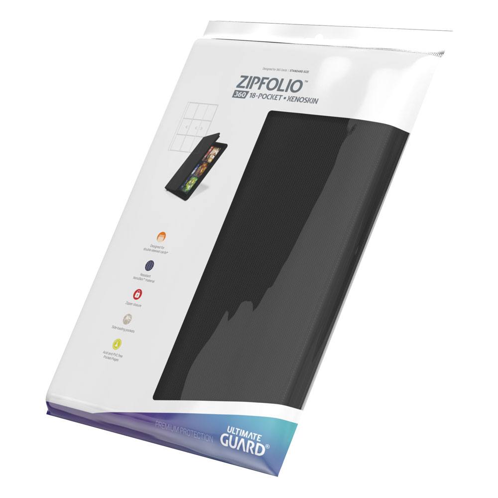 Ultimate Guard Zipfolio 360 - 18-Pocket XenoSkin Negro