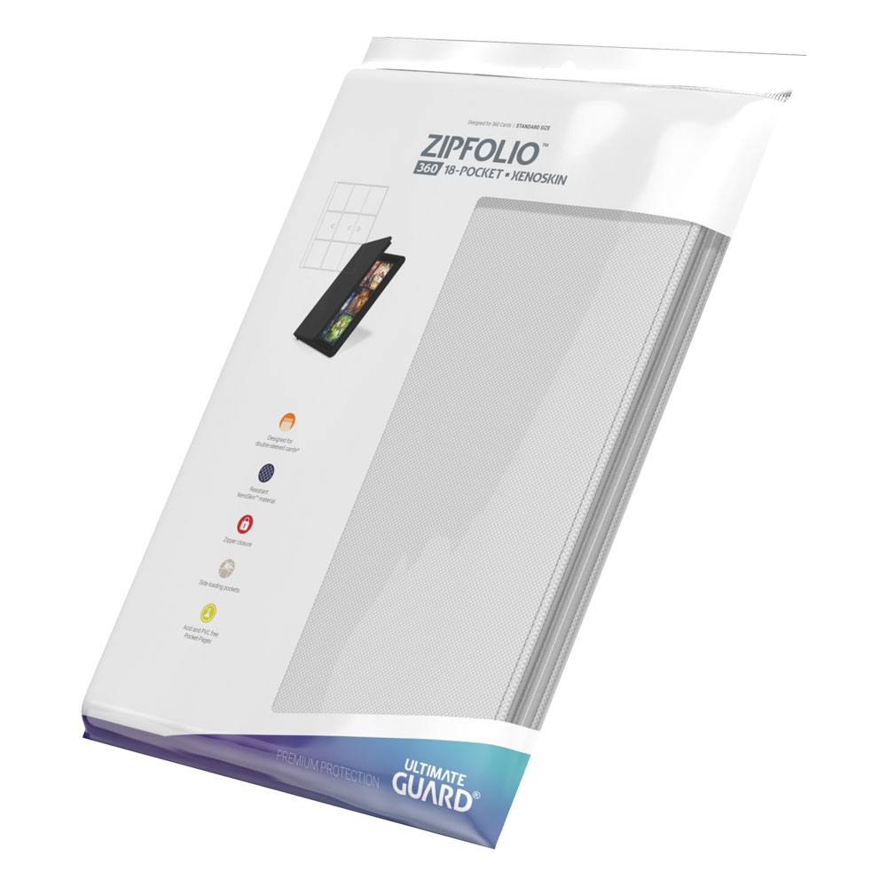 Ultimate Guard Zipfolio 360 - 18-Pocket XenoSkin Blanco