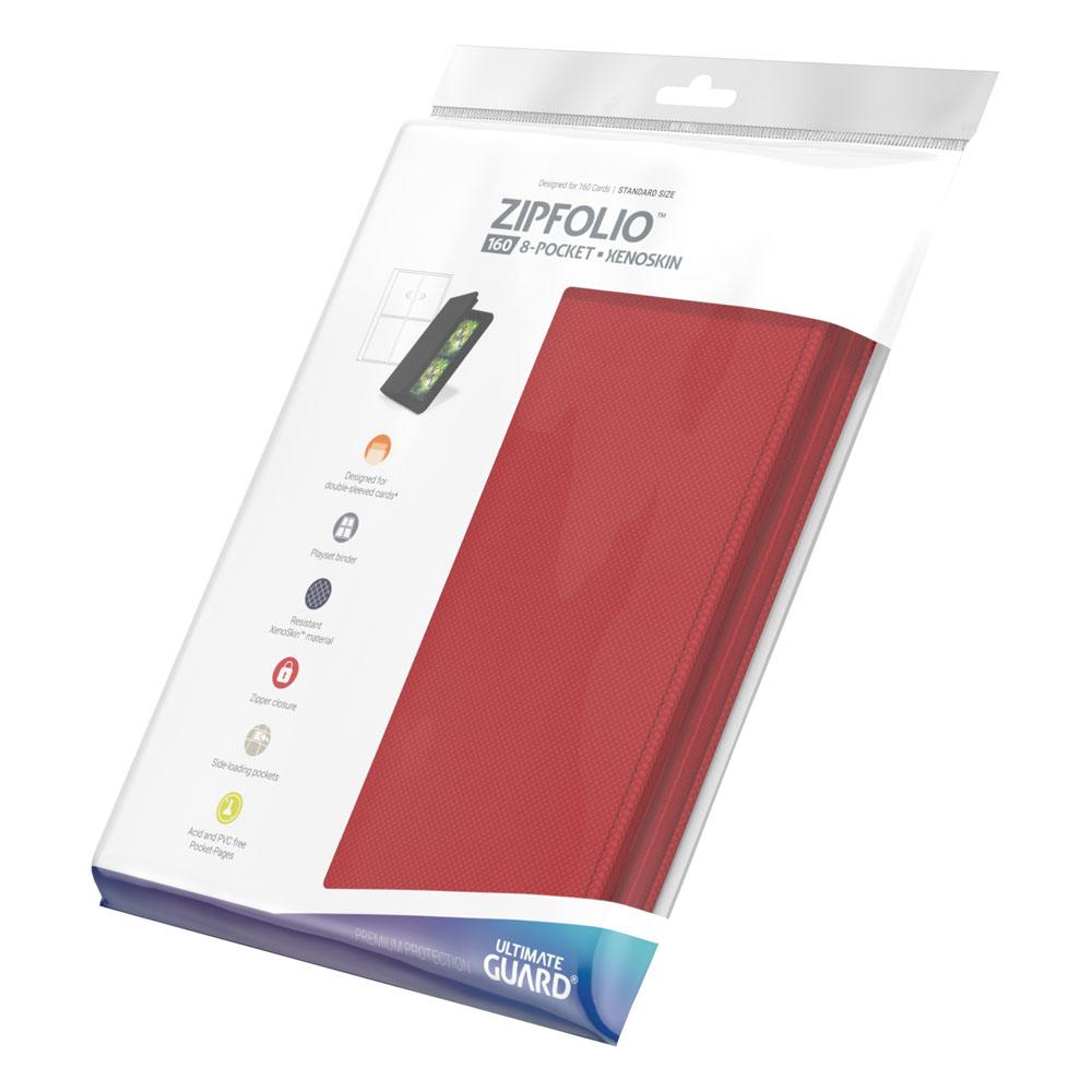 Ultimate Guard Zipfolio 160 - 8-Pocket XenoSkin Rojo