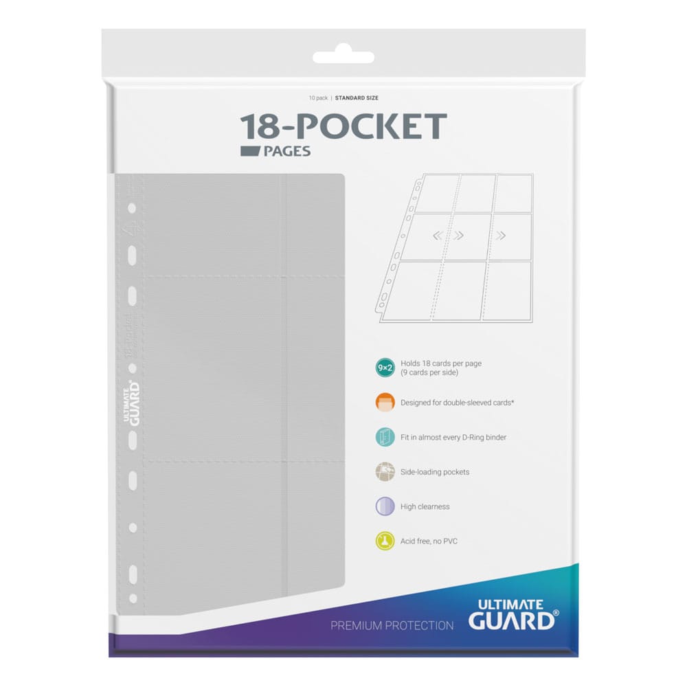 Ultimate Guard 18-Pocket Pages Side-Loading (10) - White