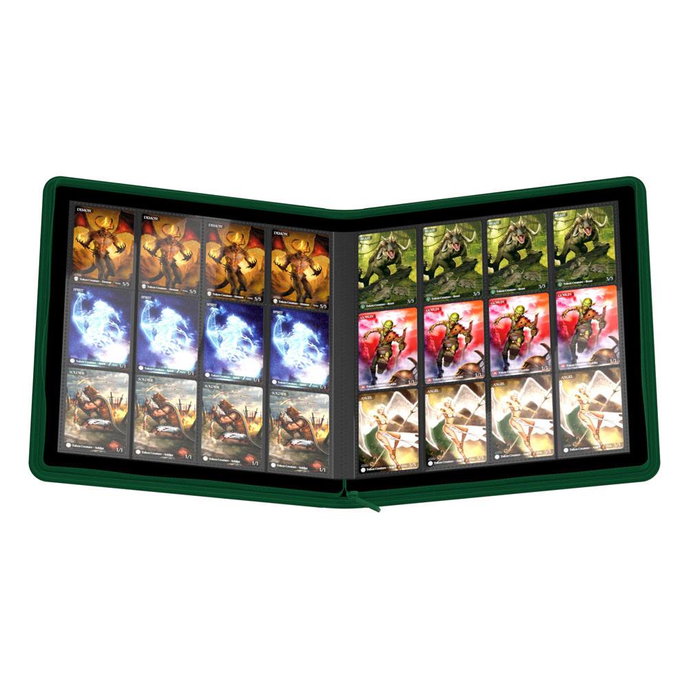 Ultimate Guard Zipfolio 480 - 24-Pocket XenoSkin (Quadrow) - Verde