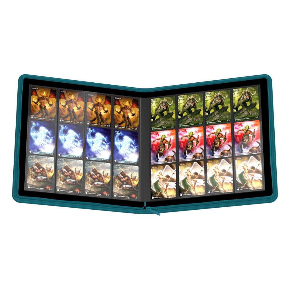 Ultimate Guard Zipfolio 480 - 24-Pocket XenoSkin (Quadrow) - Gasolina Azul