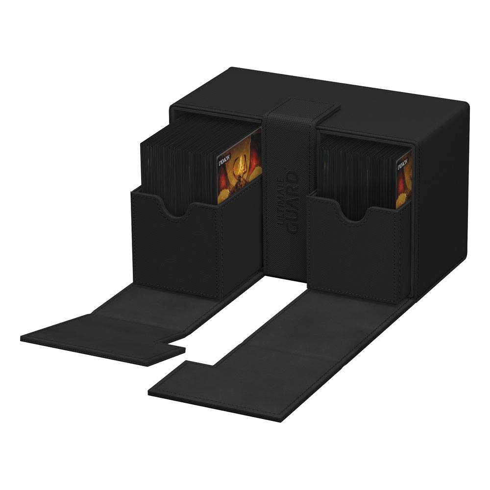 Ultimate Guard Twin Flip`n`Tray 160+ XenoSkin Monocolor Negro