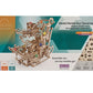Ugears Puzzle de madera 3D Carrera de Canicas con Elevador por Peldaños
