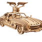 Ugears Puzzle de madera 3D Cupé Deportivo con Puertas de Ala de Gaviota