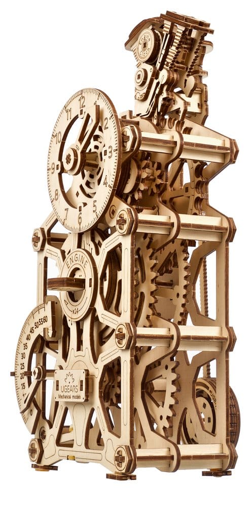 Ugears Puzzle de madera 3D Reloj de Motor