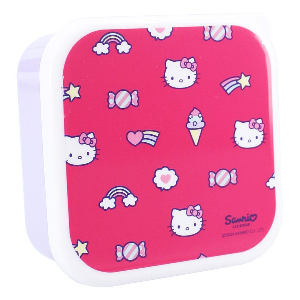Sanrio Pack de 3 Fiambreras Hello Kitty Fresh Bites