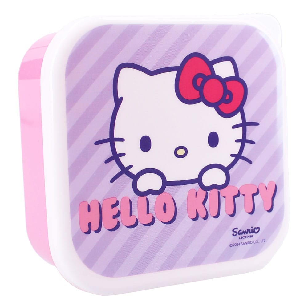 Sanrio Pack de 3 Fiambreras Hello Kitty Fresh Bites