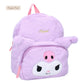 Sanrio Mochila Kuromil Fluffy Festival Purple 26 cm