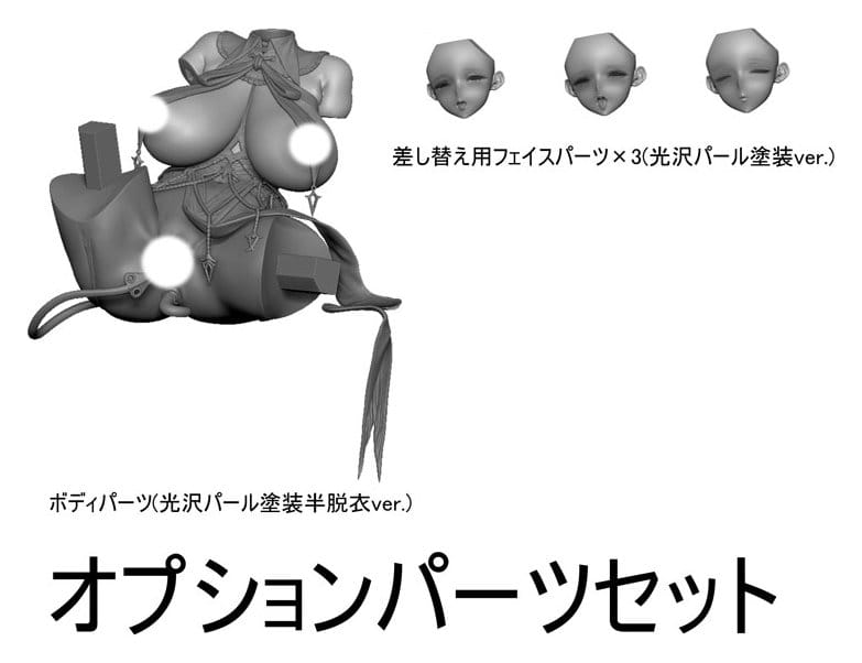 Original Character Accesorios para las Figuras 1/6 Seishori Sister "Petronille" Succubus Outfit Ver. illustration by Ogre Optional Part Set 12 cm