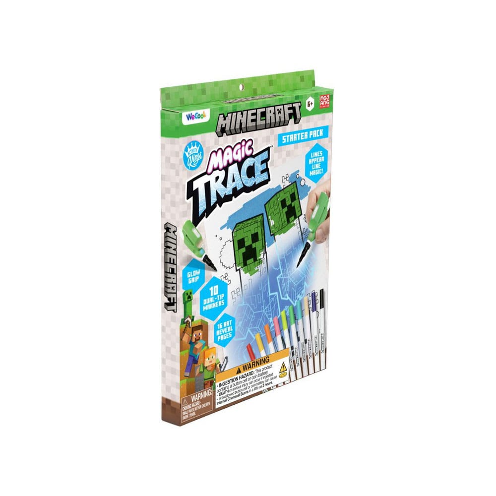 Minecraft Bolígrafos con tinta invisible Magic Trace Starter pack and refills