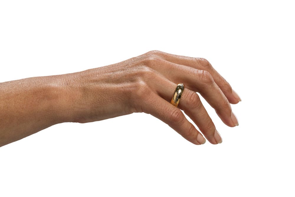 El Señor de los Anillos Anillo Único de tungsteno (bañado en oro) Talla 13