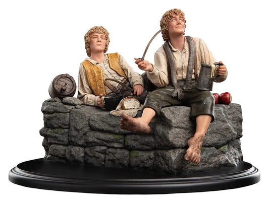 El Señor de los Anillos Estatua Merry y Pippin 12 cm