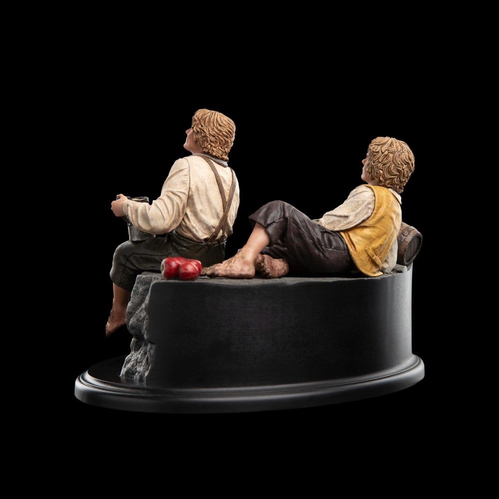 El Señor de los Anillos Estatua Merry y Pippin 12 cm