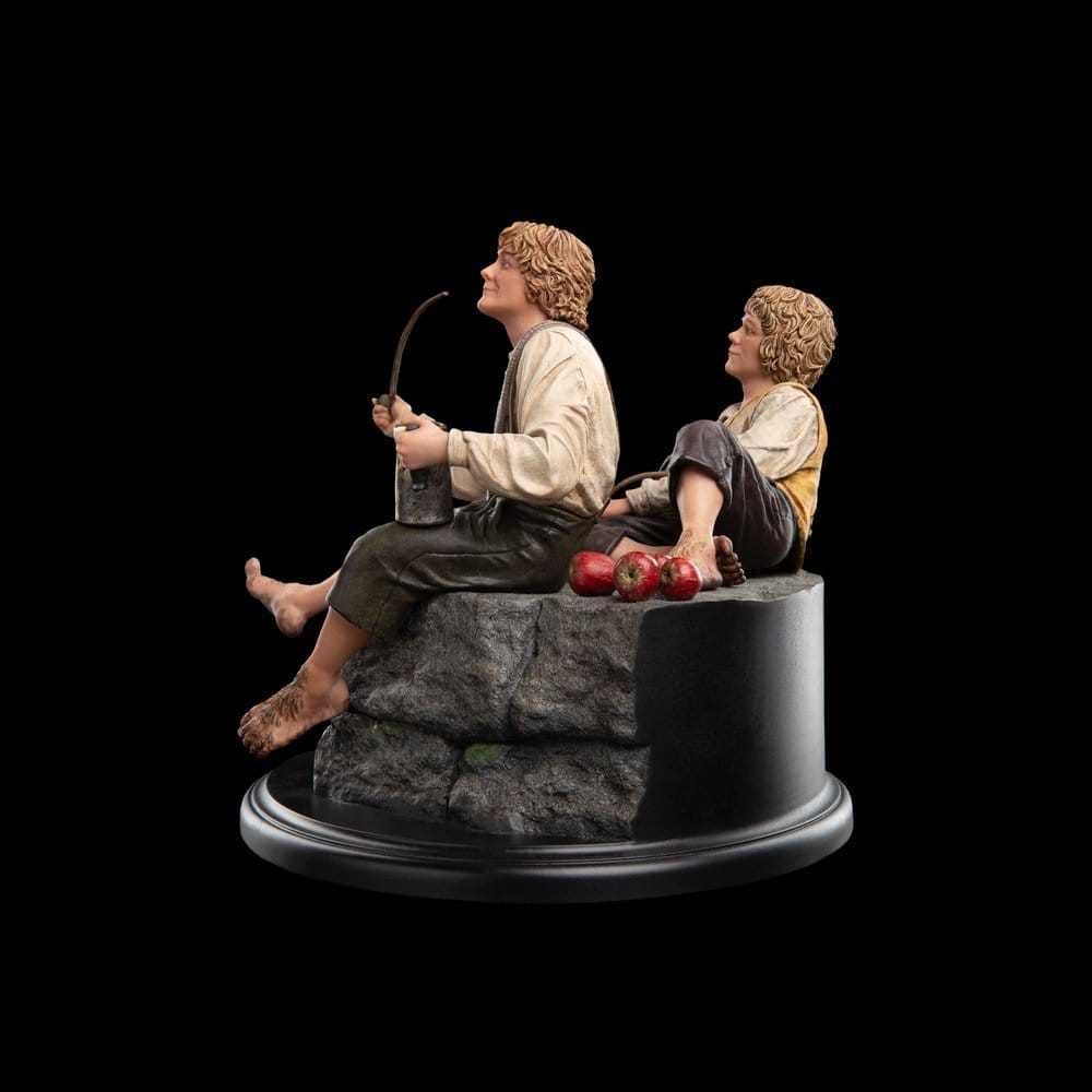 El Señor de los Anillos Estatua Merry y Pippin 12 cm
