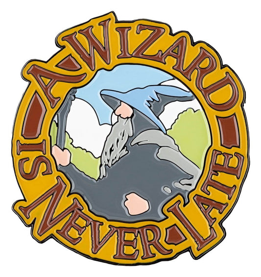 El Señor de los Anillos Imán A Wizard Is Never Late (Enamel) 7 cm