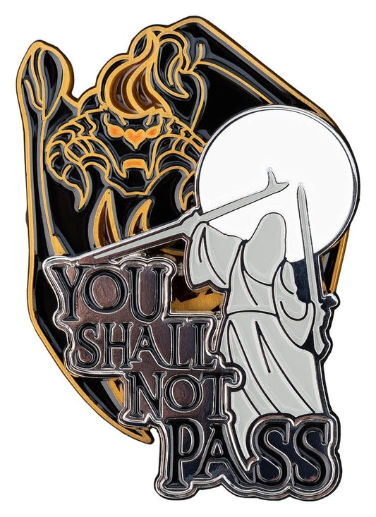 El Señor de los Anillos Pack de 2 Pins You Shall Not Pass 8 cm