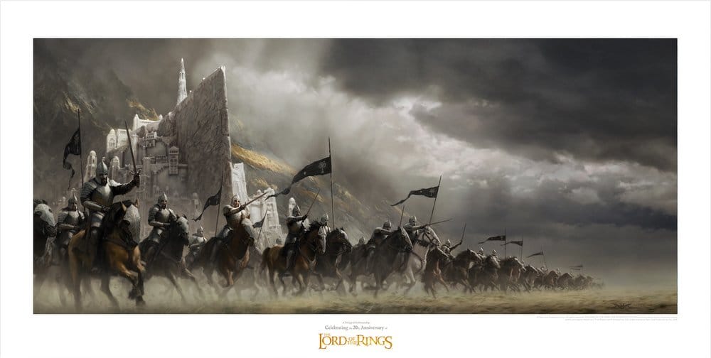 El Señor de los Anillos Litografia Faramir's Charge 59 x 30 cm