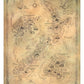 El Hobbit Litografia New Zealand Map of Middle Earth 50 x 70 cm
